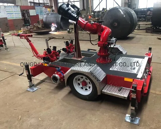 Mobile Water Foam Trailer with Mounted Fire Monitor