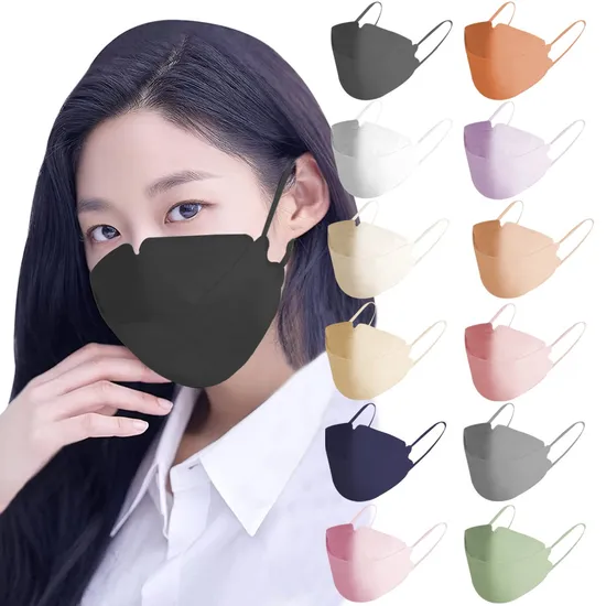 Factory Price Face Maskss Disposable Masks Kf94 Mascarilla Kf-94 Facemask with Carbon Earloop Adult Dust Mask