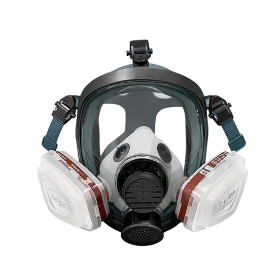 Dual Anti Paint Chemical Dust Smoke Smog Gas Full Face Shield Protective Mask