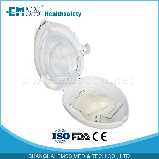 Essential Pocket CPR Mask with Gloves and Alcohol Pad for First Aid (EH-010)