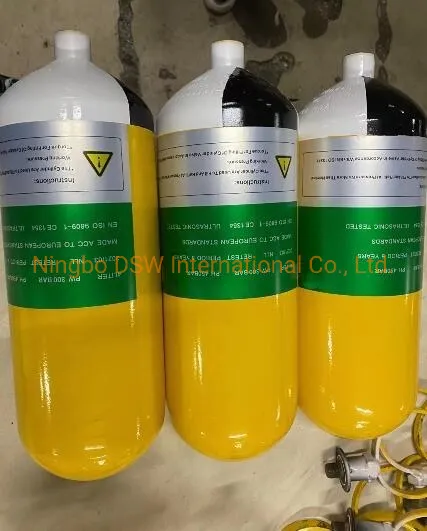 Breathing Scba Carbon Fiber Composite Gas Cylinder 300bar Steel Gas Cylinder