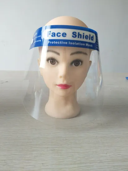 Disposable Face Shield PVC/PC Screen and Sponge for Isolation and Protection