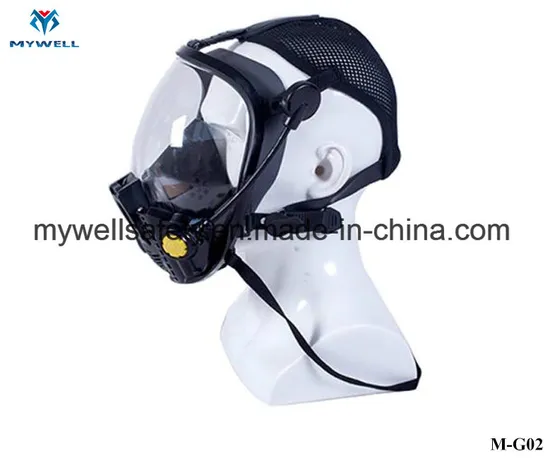 M-G02 Fullface Oxygen Filter Gas Mask for Underground Rescue