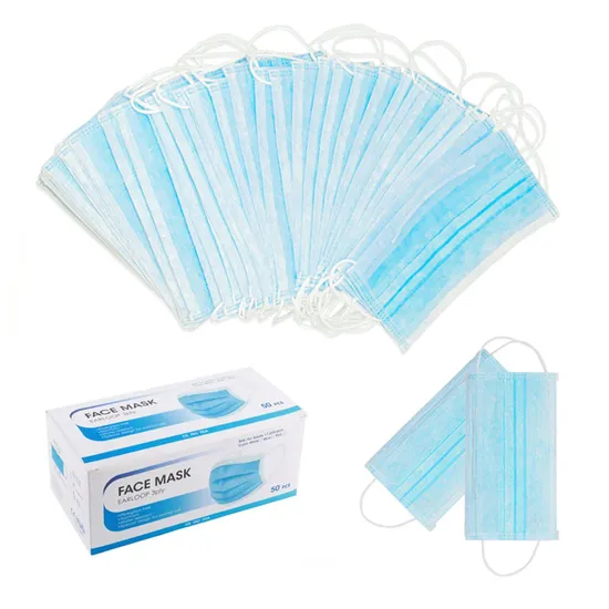 Disposable Nonwoven 3-Ply  Face Mask