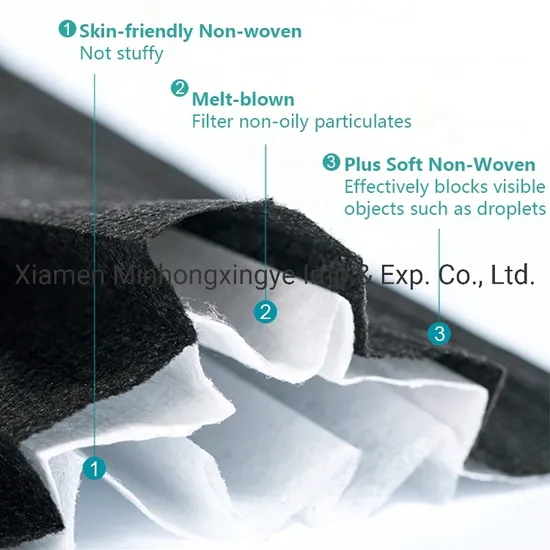 3ply Dust Face Mask Disposable Care Black Face Mask Non Medical Mask