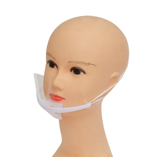 Food Service Transparent Plastic Anti-Fog Mouth Cover Anti-Saliva Mouth Shield
