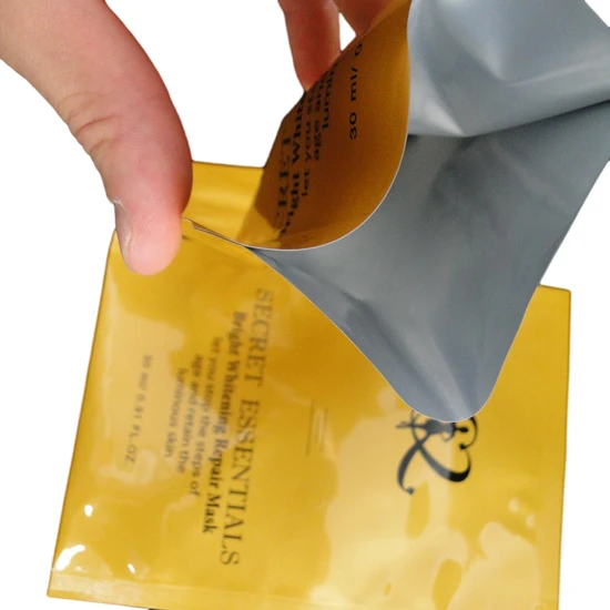 Laminated Material Moisture Proof Transparent Plastic Bag for Facial Mask