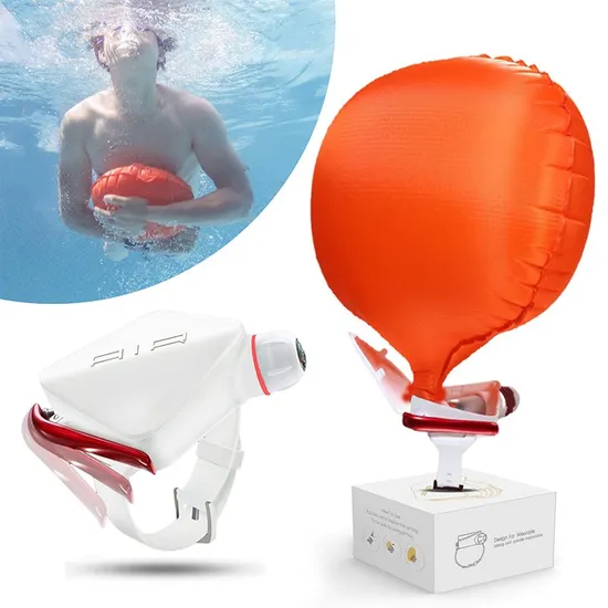Portable Self-Inflating Life-Saving Bracelet with Compass
