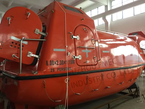 Solas Marine Fiberglass Totally Enclosed Lifeboat/Rescue Lifeboat