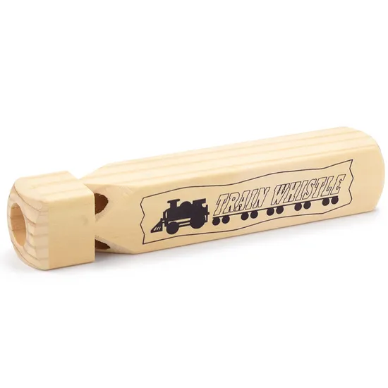 Wood Kids Educational Toys Train Whistle Wind Instrument