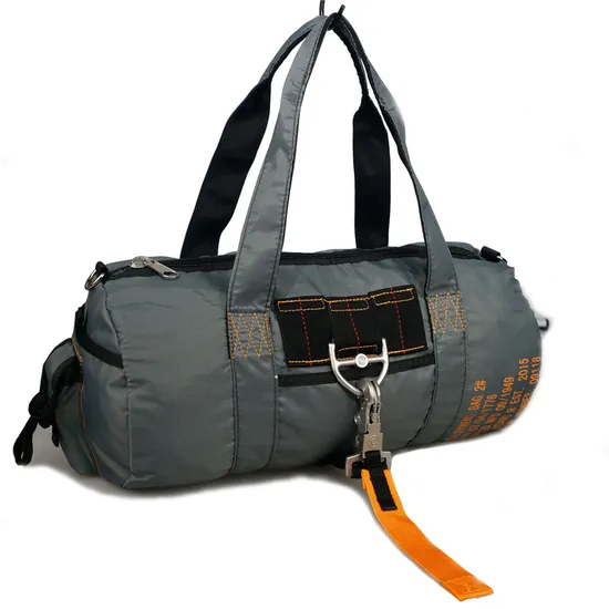 Olive Green Coor Backpack with Light Fabric Duffel Bag with Metal Buckle Fashion Travel Shoulder Bag
