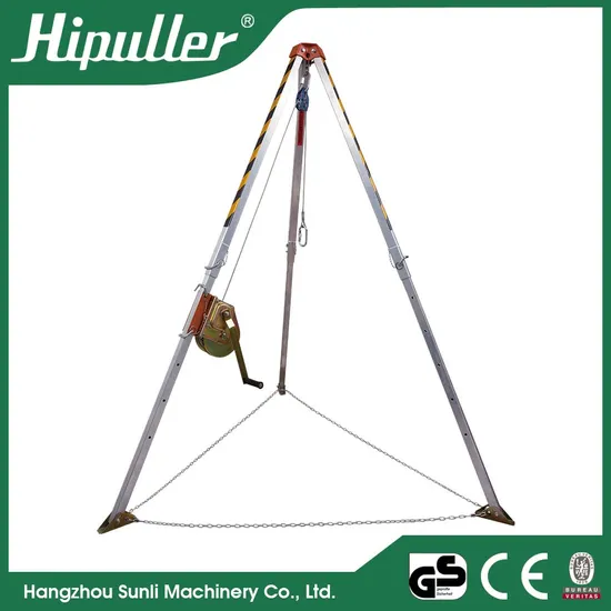 Firefighting Rescue Equipment Rescue Tripod with Hand Winch
