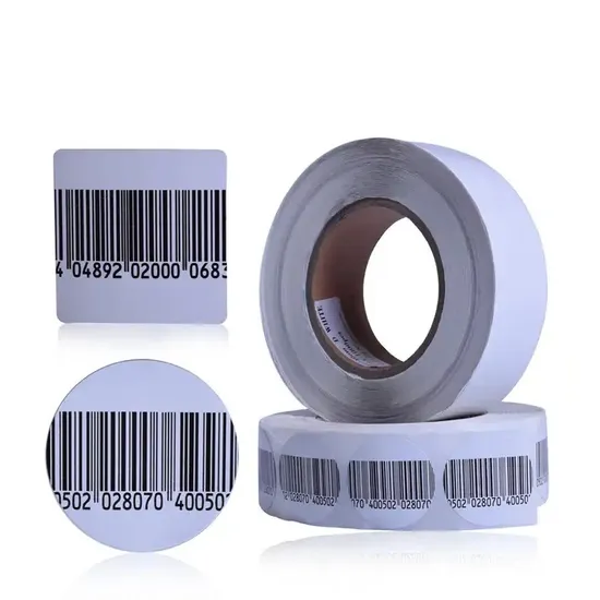 Supermarket Anti Shoplifting Systems Merchandise Security EAS RF 8.2MHz 33mm Round Labels