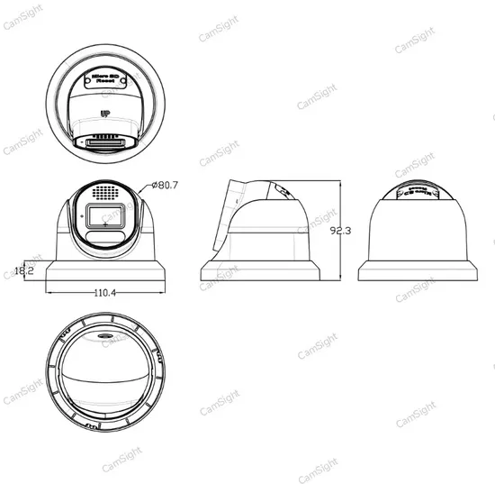 8MP 4K Two Way Audio Colorvu Turret Ai Human Detection Poe IP Camera OEM ODM CCTV Security IP Camera Manufacturer
