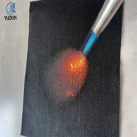 High-Performance Black Panox Fire Retardant Nonwoven Felt Fabric