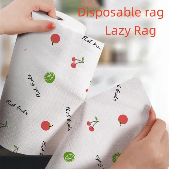Dry and Wet Household Cleaning Products Kitchen Paper Towels Disposable Lazy Rags