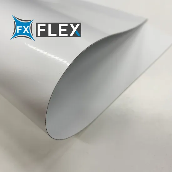 850g Blackout PVC Tarpaulin White Color Acrylic Treatment for Canopy Cover