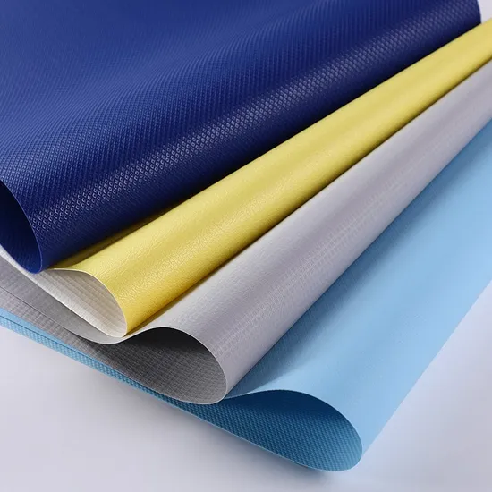 Laminated PVC Tarpaulin Fabric Surface for Awning and Bags