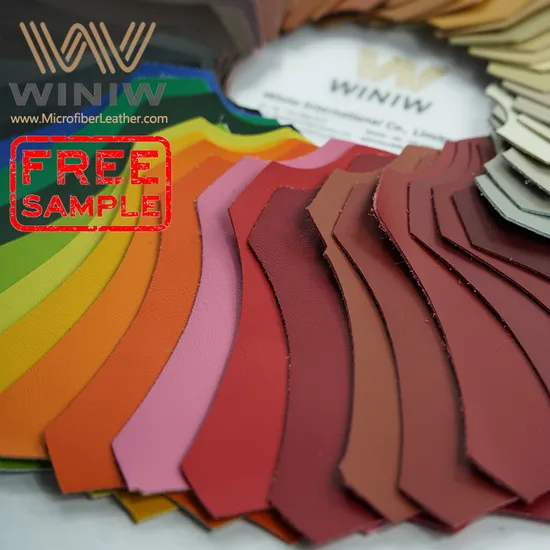 Free Sample Automotive Suede Designer Printed Faux Leather Rolls Bundles Synthetic Leather Microfiber Vegan Leather