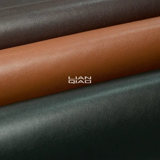 Embossed Smooth High-End Vintage PU Synthetic Leather for Shoes Making