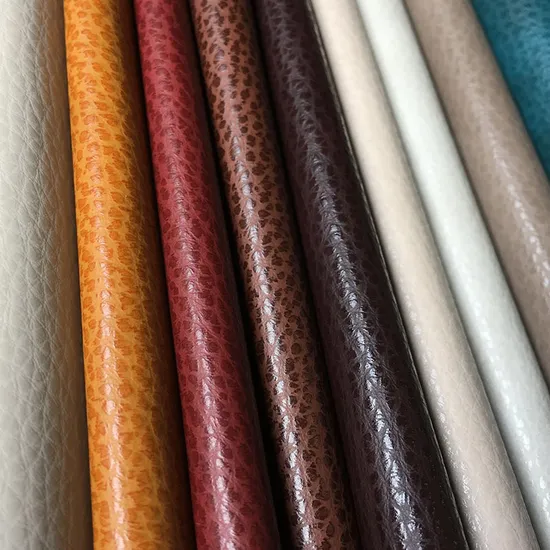 PU PVC Artificial Leather/Vinyl for Chair Car Interiors Upholstery/Sofa Furniture in Easy Clean Ink Resistant /Fire Resistant BS5852 Crib 5/RoHS /Reach/PAHs