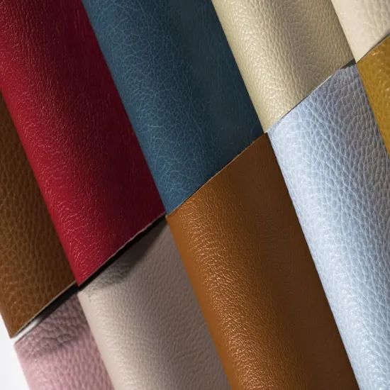 Huafon Microfiber PVC PU Vegan Rexine Leather Meter Price Recycled Artificial Synthetic Leather Roll for Shoe Sofa Bag Men Shoes Safety Gloves PVC
