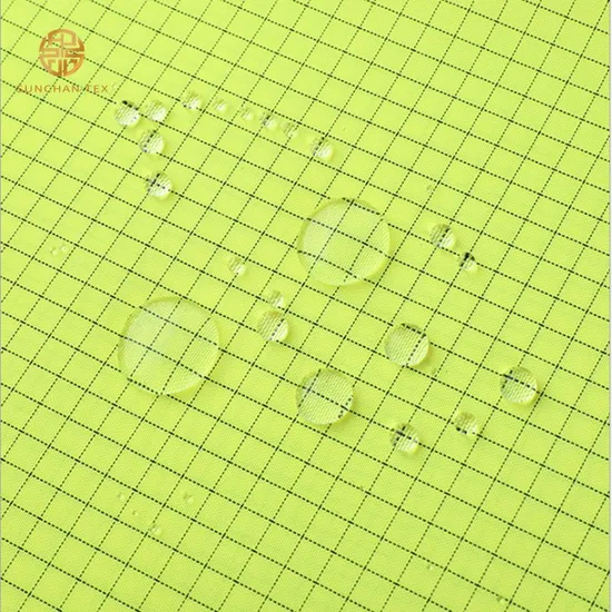 Large Stock Waterproof 0.7cm Ripstop Antistatic Oxford Fabric for Workwear