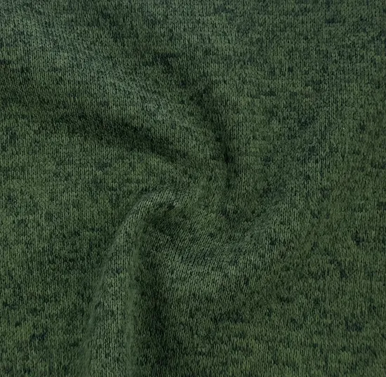100% Recycled Polyester Melange Fleece Fabric for Garment Cloth