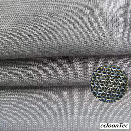 Silver Fiber Electromagnetic Shielding Radiation-Resistant Anti-Radiation Antimicrobial Mosquito Net Mesh Polyamide Warp Knitted Nylon Conductive Fabric