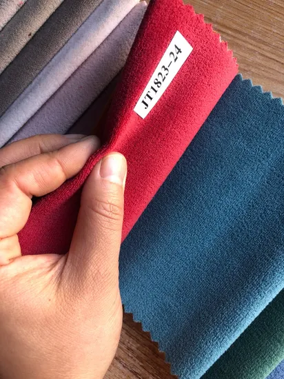 100%Polyester Velvet Fabric Furniture Fabric Sofa Fabric (JT1823)