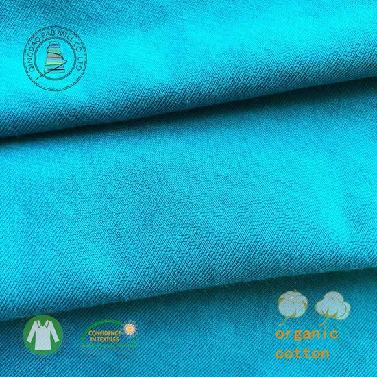 High Quality 100%Organic Cotton Knitting Jersey Fabric for T Shirt (QF18-3000 130GSM)