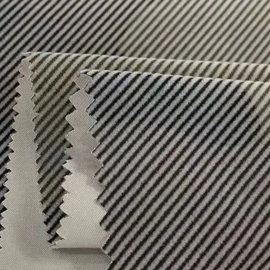 China Striped Velvet Fabric Textile Plain Dyed Stripe Embossed Polyester Spandex Velvet Fabric