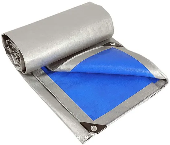20′ X 50′ Heavy Duty Premium Silver Poly Tarp with Reinforced Grommets