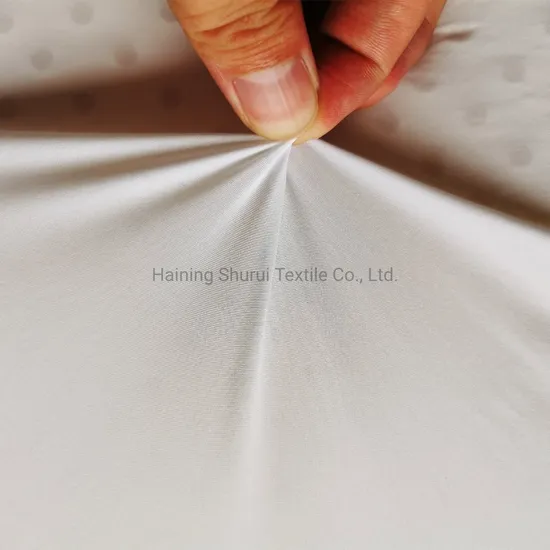 85% Nylon and 15% Spandex Knitting Plain Elastic Fabric for Pillow Cover