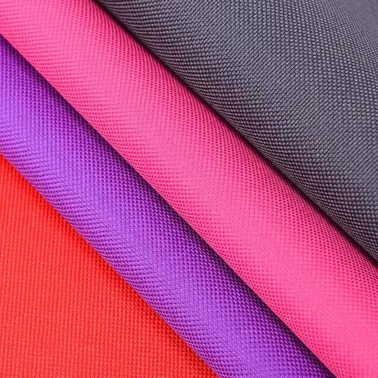 China Wholesale Stock 210d Oxford Polyester Waterproof Woven Backpack Fabric PU/PVC Coated/Coating for Travel Bag/ Camping Tent/Shopping Bag/Luggage/Garment