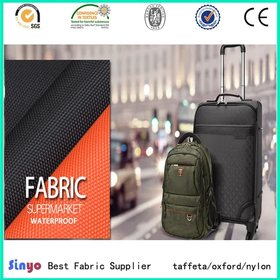 High Quality PU/PVC Coated Waterproof Polyester/Nylon 1680d Oxford Fabric for Suitcase