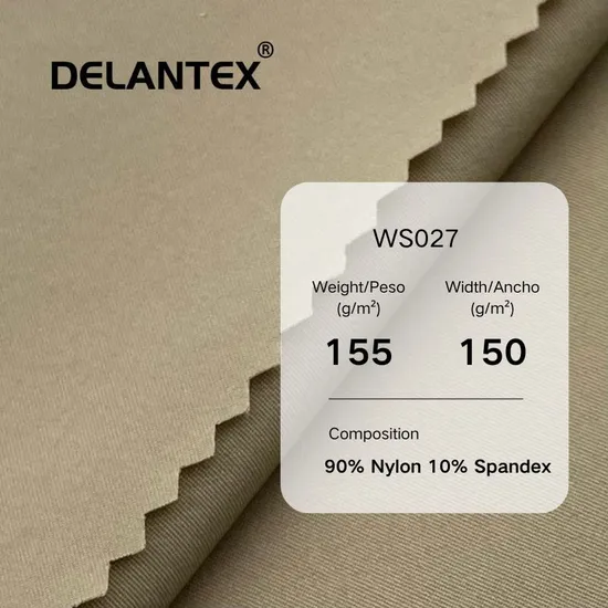 Premium Four-Way Stretch Twill Fabric - 90% Nylon Blend