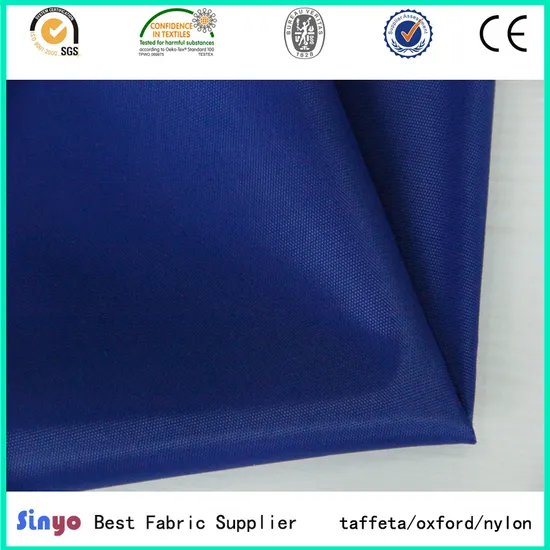 100% Nylon 210d Oxford Cloth for Bags with PVC Backing