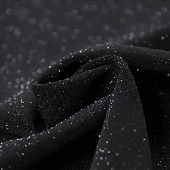 Shiny Metallic Nylon Spandex Lurex Knitted Fabric