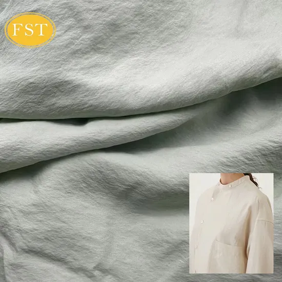 Hot Sales Premium Quality Customs Weave Woven 15m/M Plain Dyed Color Quick Dry Silk 77% Spun Silk 23% Nylon Natural Fabric for Dress Blouse in Spring and Autumn