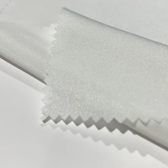 40% Silk/ 48% Rayon/ 12% Spandex White Fancy Crepe Georgette Fabric 19 Momme (81.7GSM) 132cms for Garment, Clothing, etc.