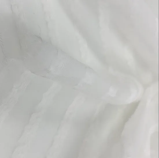 Chinese Silk Cotton Georgette Jacquard Fabric 12mm White Georgette Lurex Real Silk Chiffon Silk Fabric