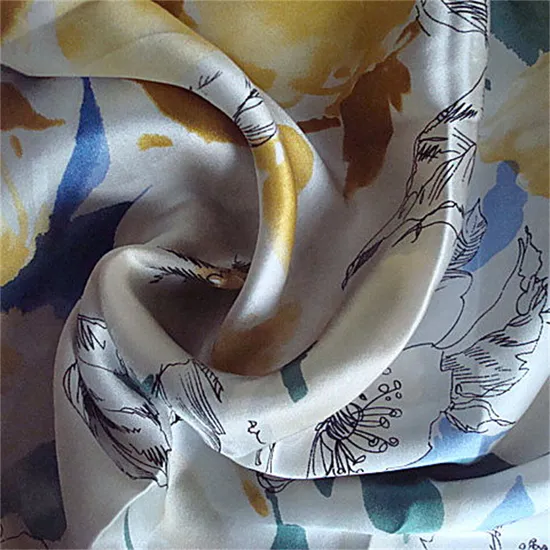 Printed Mulberry Silk Satin Fabric-Fgtex® -Eco-Friendly Fabric Garden with 20 Years of Deep Cultivation