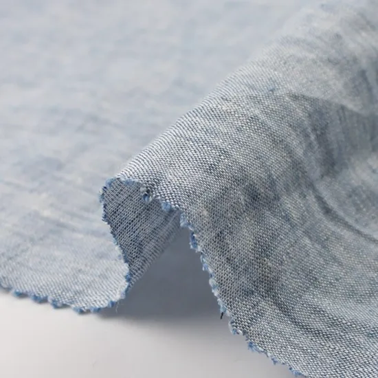 Yarn Dyed Chambray Linen Fabric for Shirt L-0821