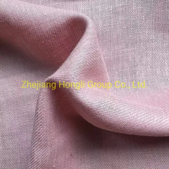 Wholesales 15*15 55%Linen 45%Polyester 160GSM Woven Fabric for Garment