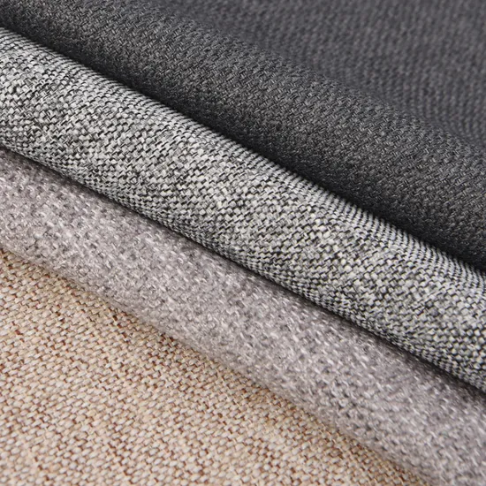 145cm Polyester Linen Woven Decorative Fabric for Sofa