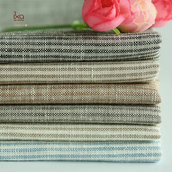 Clothes Shirt Curtain Home Textile Bed Sheet Dress Tartan Fancy Shirting Supplier Yarn Dyed Flax Linen Fabric for Sofa