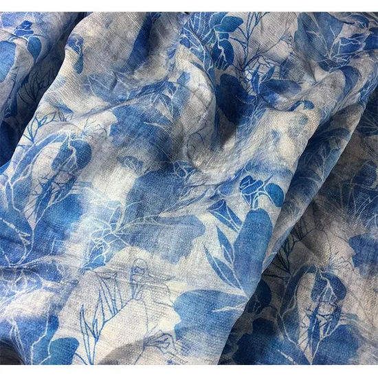 Garment Digital Printed Linen Fabric