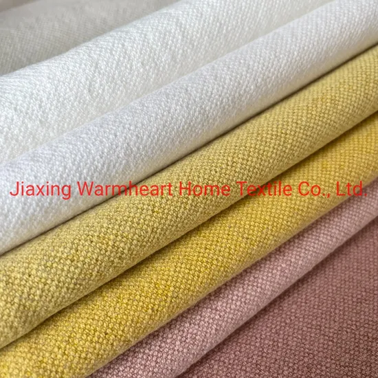 40%Linen 60%Cotton Blended Woven Sofa Fabric Upholstery Home Textile for Furniture Couch