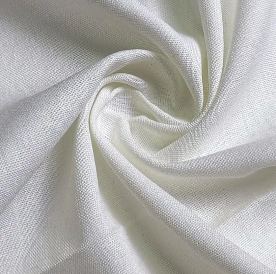 Hot Selling Wholesalesoft Plain Dyed Blend 45% Cotton 55% Linen Fabric
